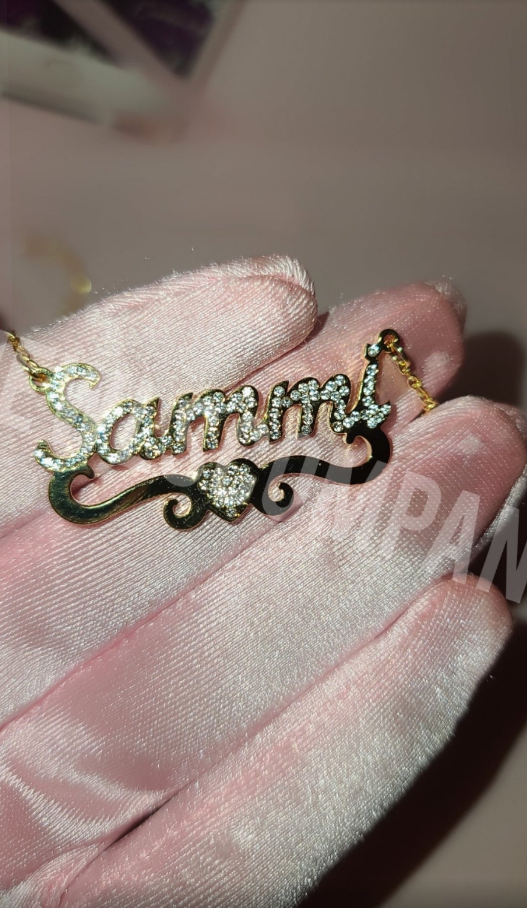 Sammi Sweet Heart Custom Name Necklace
