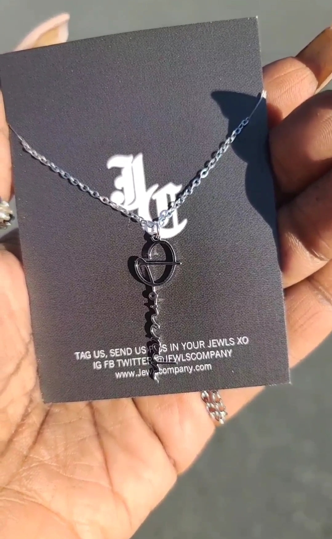 Script Necklace